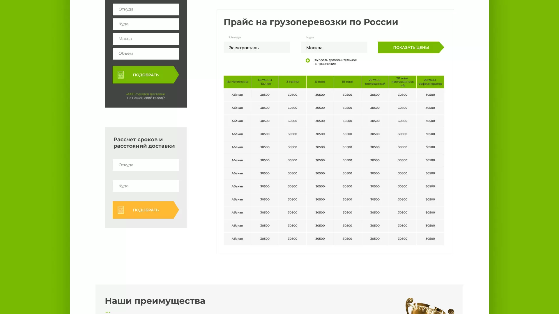 Разработка логотипа и сайта компании «Инком-Логистика» в Калининграде